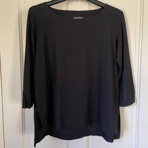 Eileen Fisher Black Ponte Tee/Tunic